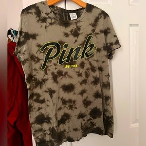 PINK 🖤 Tye-Dye Back Slit Tee